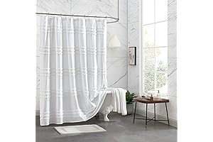 CHENILLE STRIPE CREAM Dkny Shower Curtain 72x72