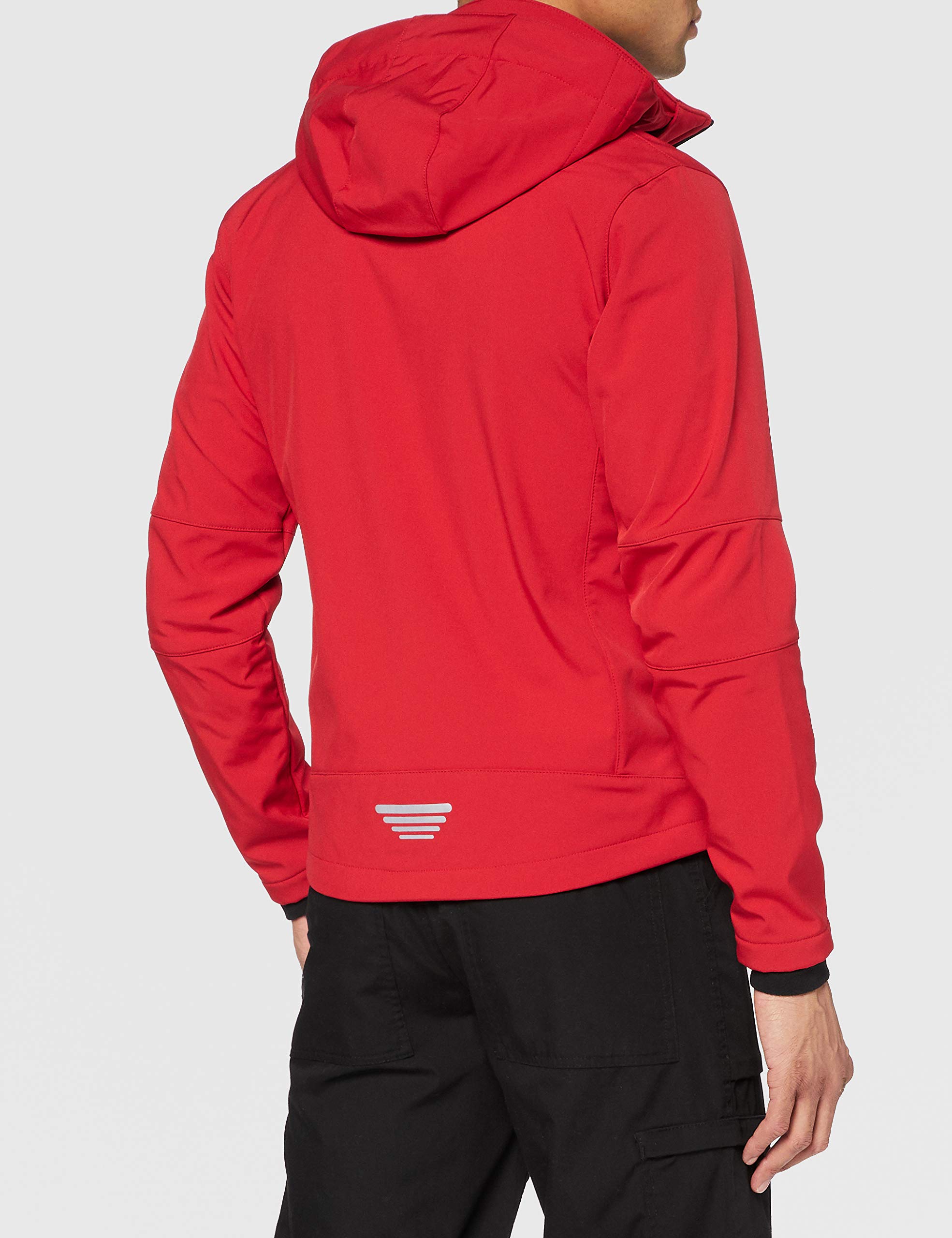 CMP - Herrenjacke mit Kapuze und Reißverschluss, Ferrari-Schwarz, 56
