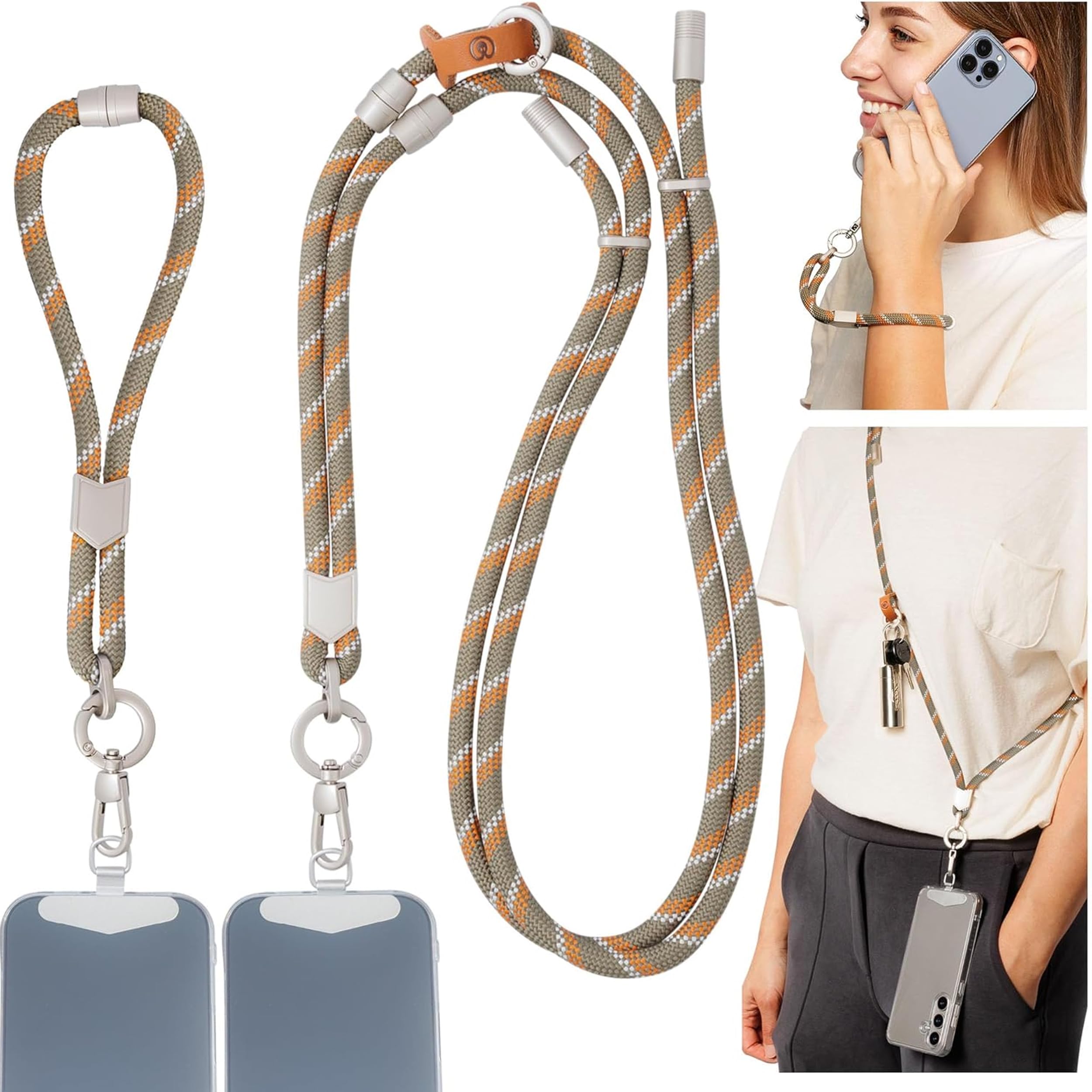 Amazon.com: Pulpo 2 in 1 Anti Theft Phone Lanyard and Wrist Strap
