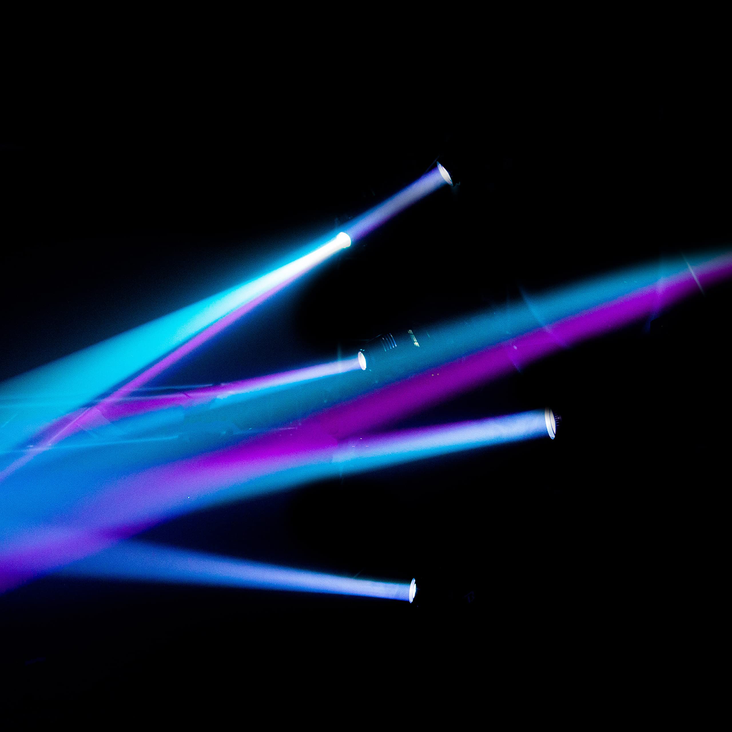 BoomToneDJ Maxi Spot 60 LED RGB 60W Spotlight Disco DJ Éclairage de Scène DMX Spots Reconnaissance Automatique Musique Lumière 7 Gobos Shake Stroboscope pour Bar Club Mariage