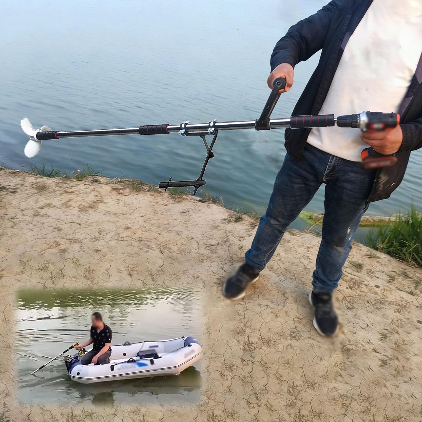Hélice de perceuse portative et légère pour propulsion k