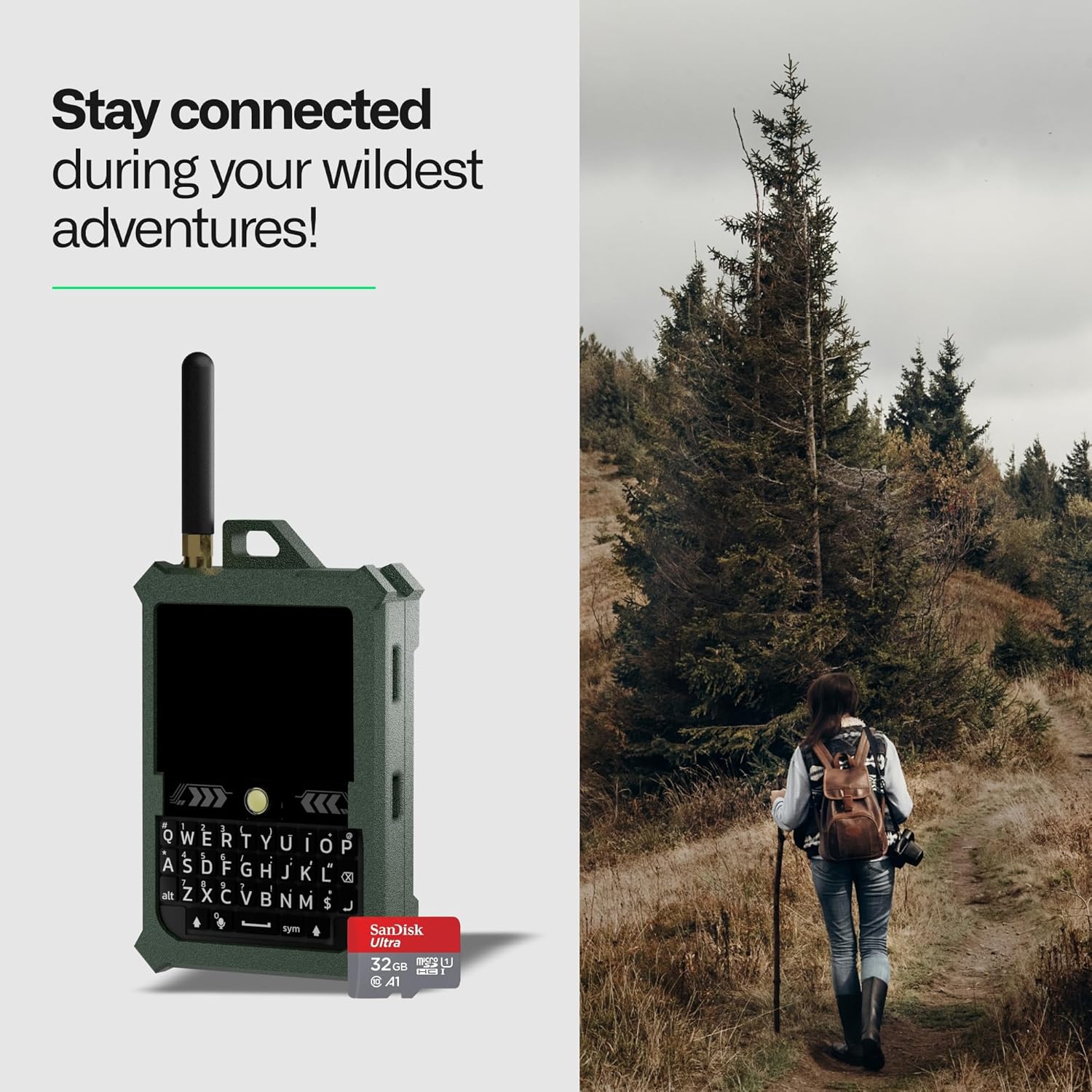 SpecFive Ranger Meshtastic LoRa Device with Keyboard, Touchscreen & GPS + 32GB SD Card with Preloaded U.S. Maps, Standalone Off-Grid Communication Meshtastic Device for Emergency Readiness