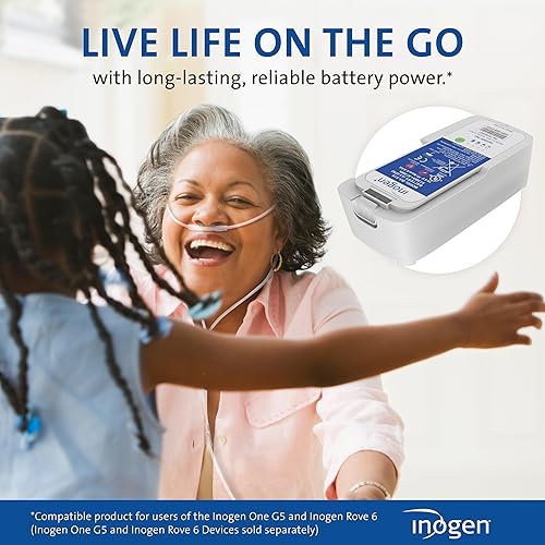 Miniatura 6 de Inogen Batería extendida (16 celdas) – para el Inogen One G5/Inogen Rove 6 – Hasta 12 horas, 45 minutos de duración de la batería en el ajuste de