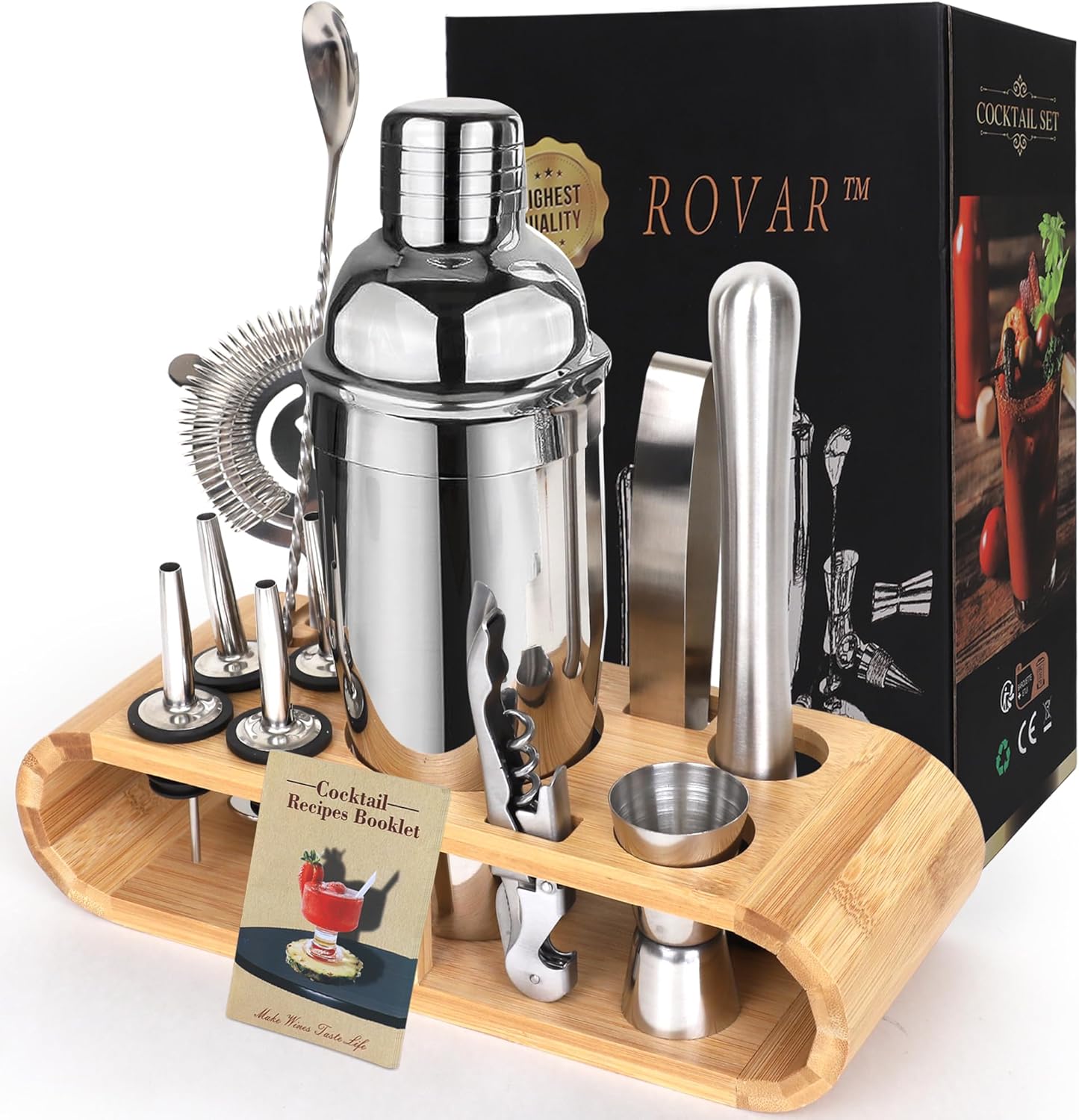 Cocktail Shaker Set Alcohol Shaker Set 12 Piece bar Tool
