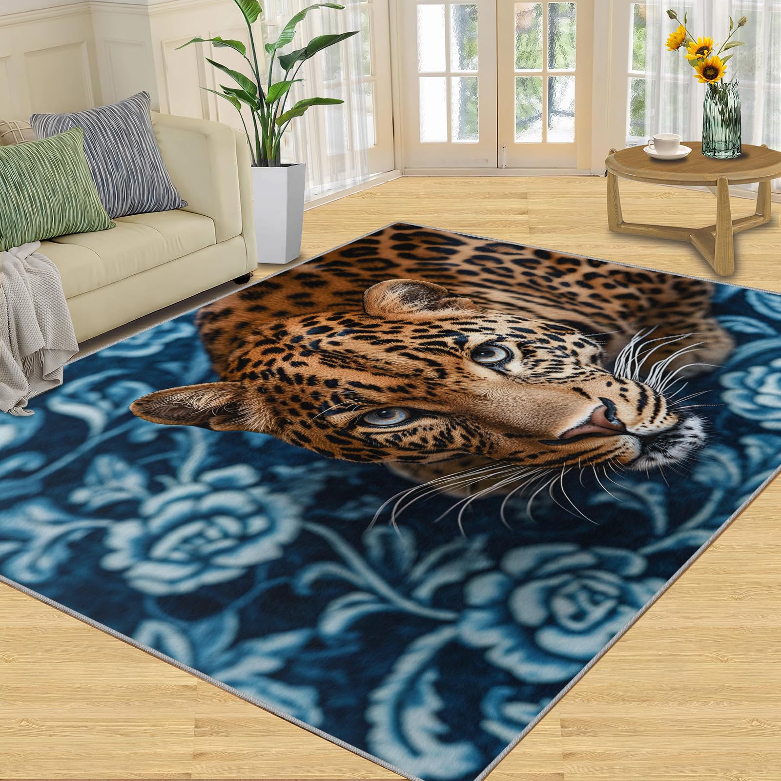 Amazon.com: Leopard Print Rugs for Bedroom 6' x 8' Rug Wild Animal