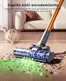 SMOTURE Aspirateur Balai sans Fil, 55KPa 70Min 650W Aspirateur sans Fil Puissant avec Tuyau Extensible 1m, Mode Auto, Charge Murale, Aspirateur Balai Écran LCD pour Poils d’Animaux, Maison et Voiture - 6
