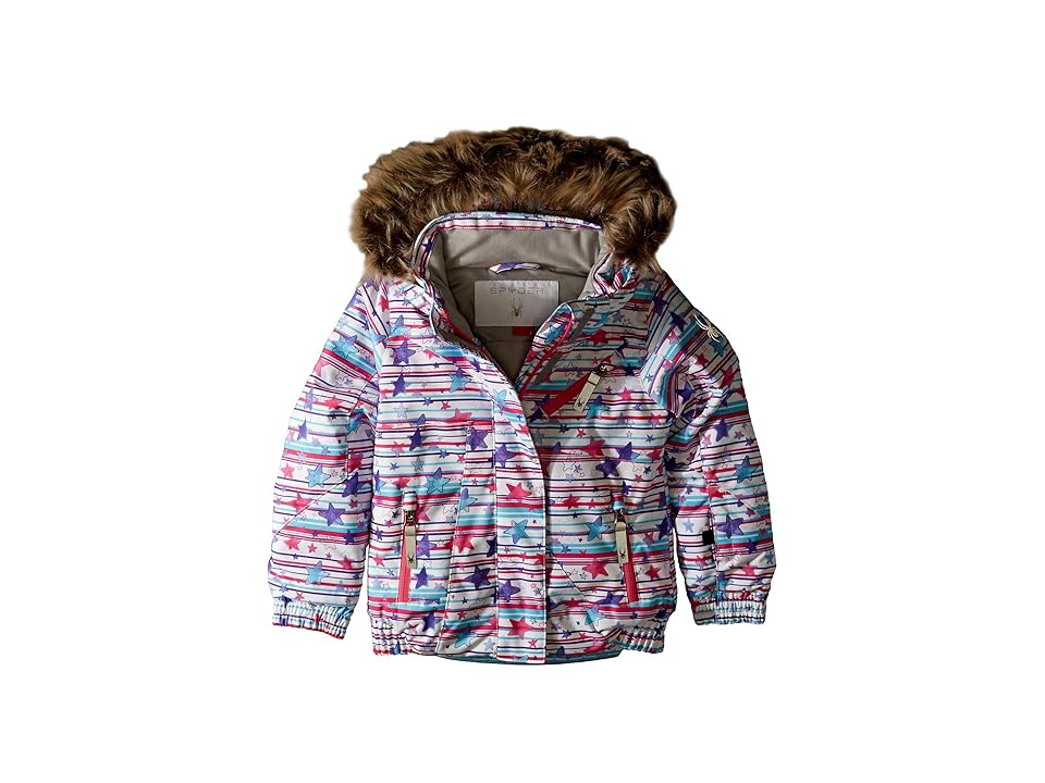 

Spyder Kids Lola Jacket (Toddler/Little Kids/Big Kids) (Star Stripe Multi/Taffy Pink) Girl's Coat