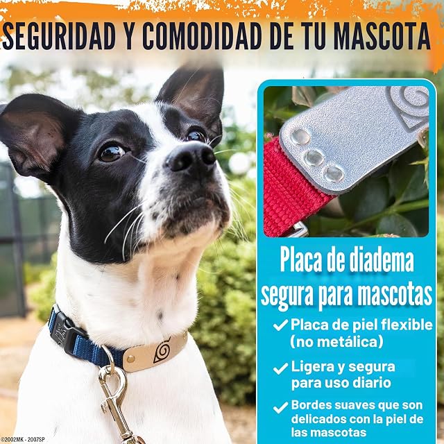 Foto 4 de 8 de Naruto - Collar de perro para perros grandes, medianos, XS/pequeños: collar de perro de anime con licencia…
