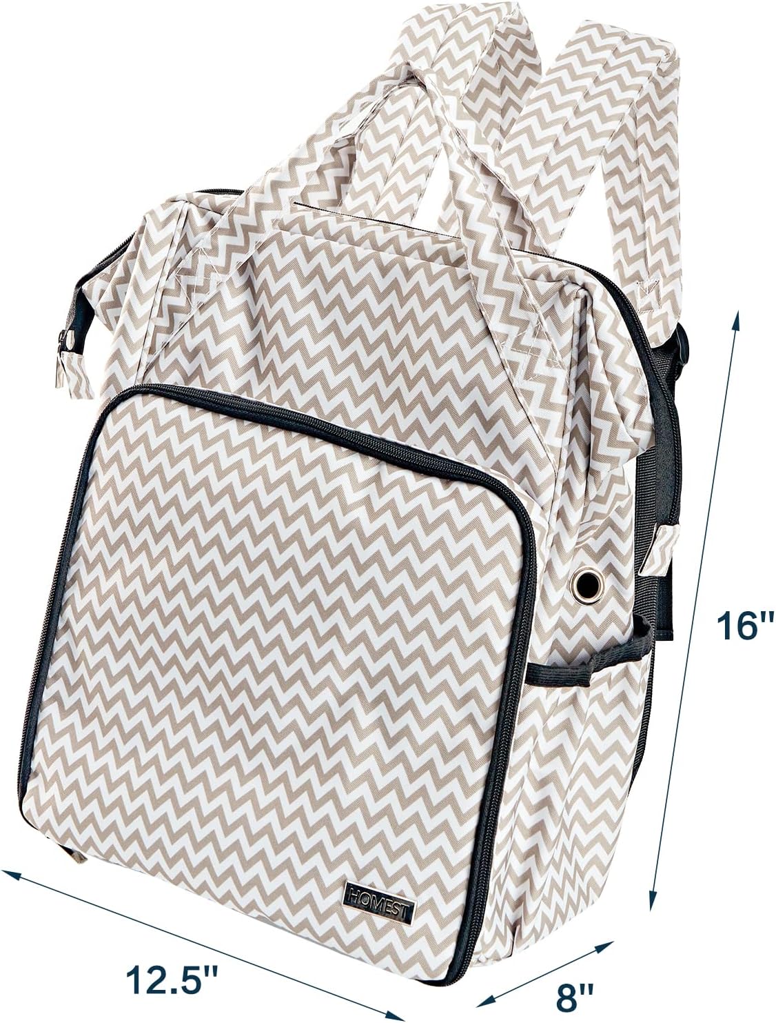 HOMEST Crochet Bag Organizer, Large Capacity Yarn Storage, Knitting Bag for Carrying Projects, Crocheting Hooks, Suppliers, Needles and Accessories, Ripple