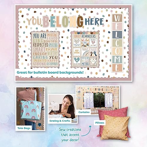 Miniatura 5 de Everyone is Welcome - Tela creativa de puntos pintados para tablones de anuncios, almohadas, cortinas y manualidades