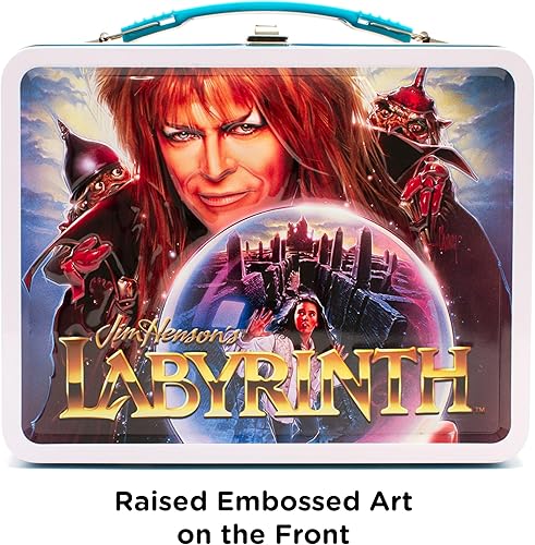 Miniatura 3 de AQUARIUS Labyrinth - Caja grande de diversión, caja de almacenamiento de lata resistente con mango de plástico y cubierta frontal en relieve,