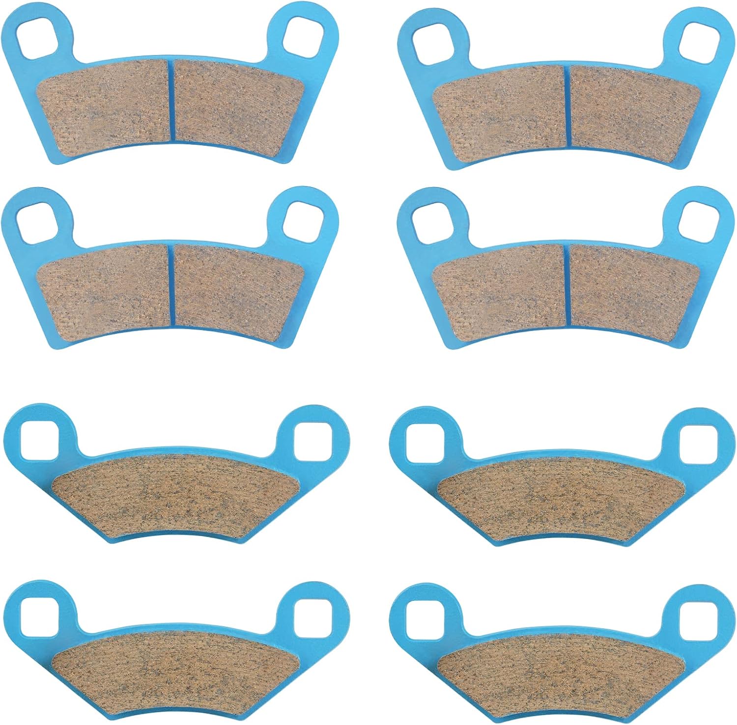 Front & Rear Ceramic Brake Pads Set for Polaris RZR 2008-2014 800, 2012-2019 570, 2009-2014 S 800, 4 sets Front and Rear Brake Pads