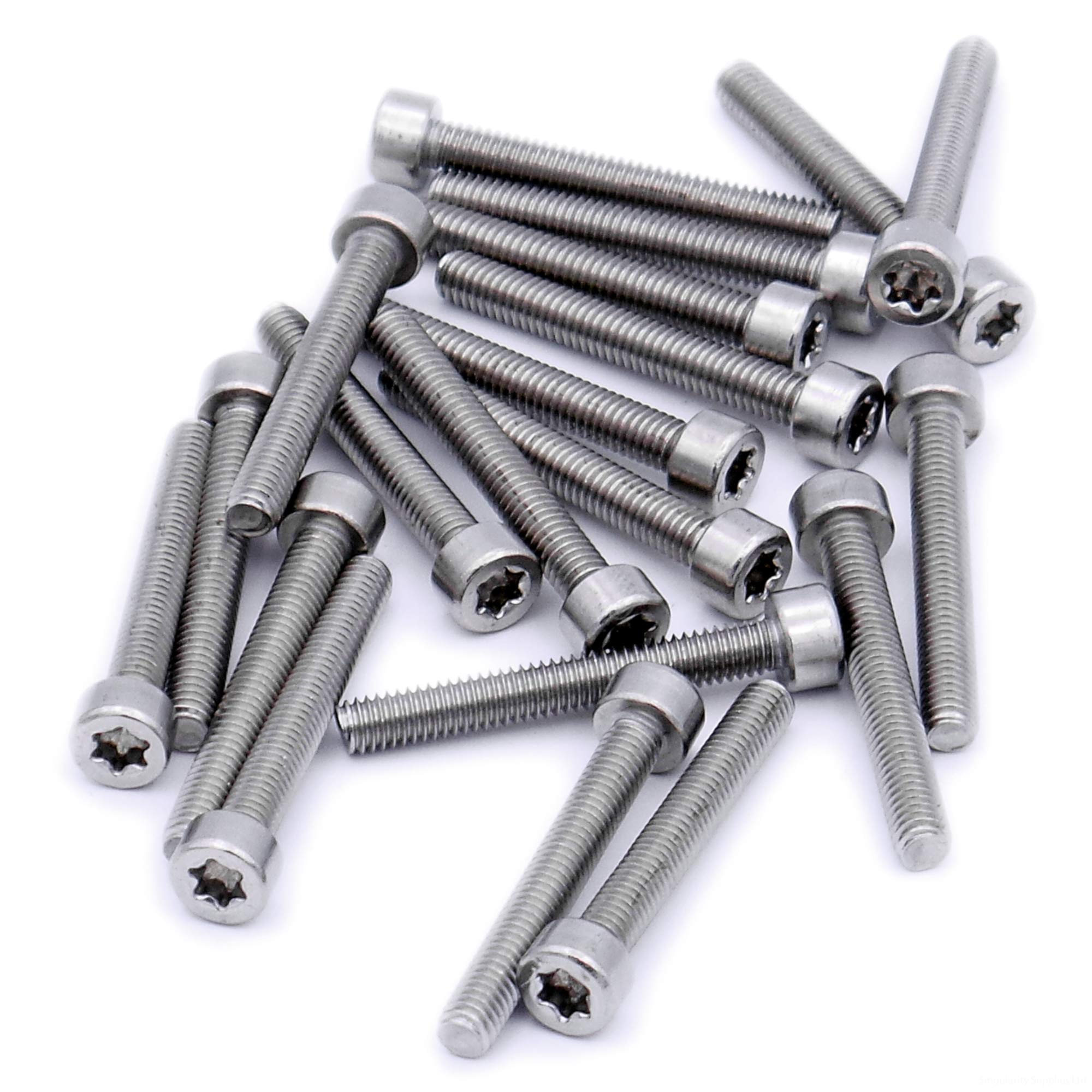 Singularity Supplies Silver M4 (4Mm X 14Mm) Tx Socket Cap Screw (Bolt) - Stainless Steel (A2) (Pack Of 20)