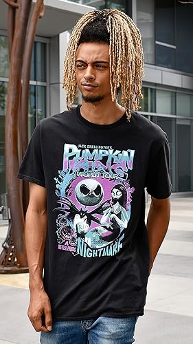Miniatura 5 de Disney Nightmare Before Christmas Jack Skellington Nightmare King World Tour Camiseta