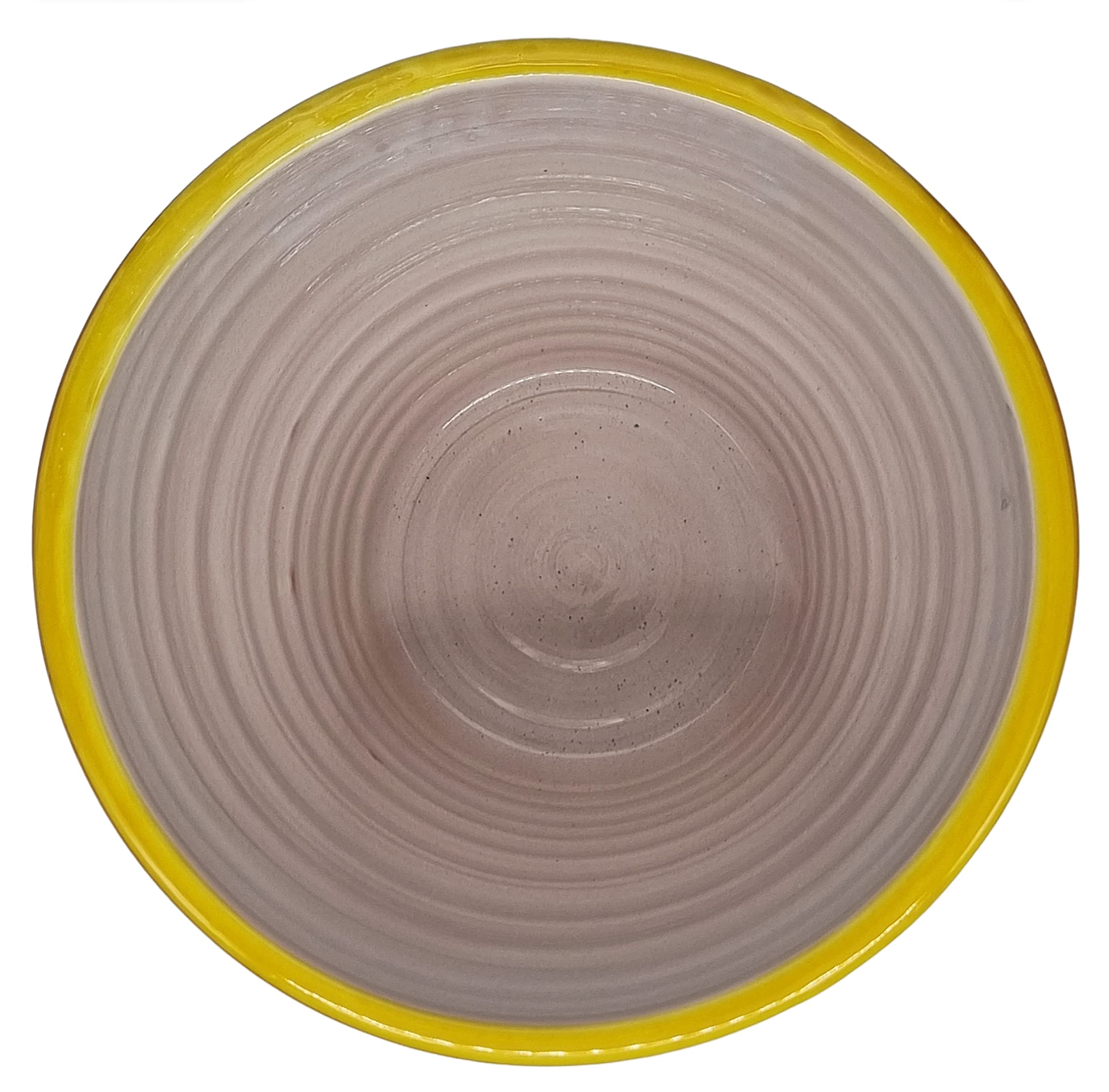 Sicilia Bedda - VASO TRADIZIONALE IN CERAMICA SICILIANA - Prodotto Artigianale di Alta Qualità - Altezza 17 CM Diametro 20 Cm (FIORE BLU)