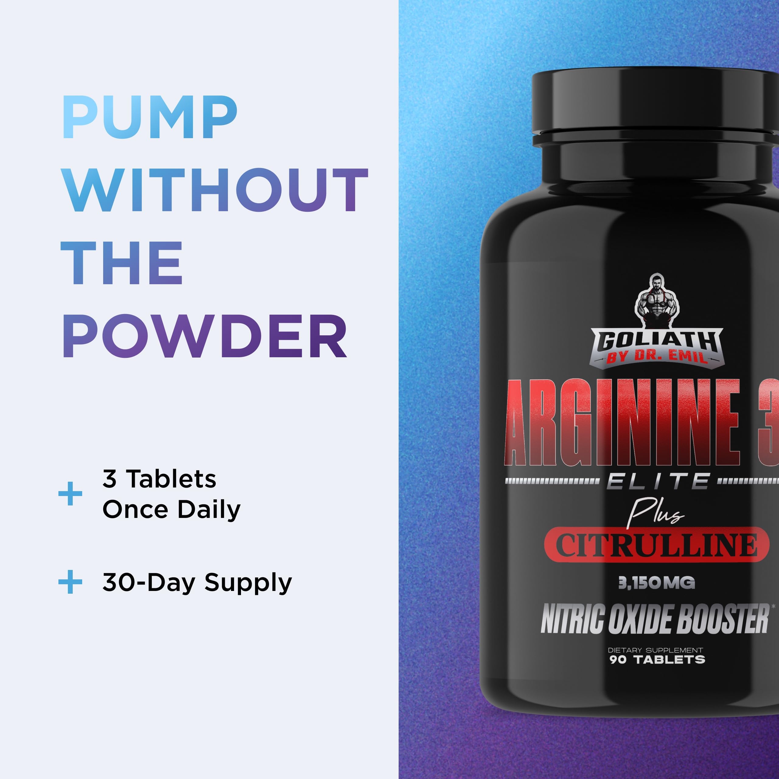 Dr. Emil Nitric Oxide Booster, L-Arginine & L-Citrulline, 90 Tablets — Amazon image 6