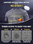 Ullnoy 3-4 Pack Men's Dry Fit T Shirt Moisture Wicking Athletic Tees Exercise Short Sleeves Gym Workout Top