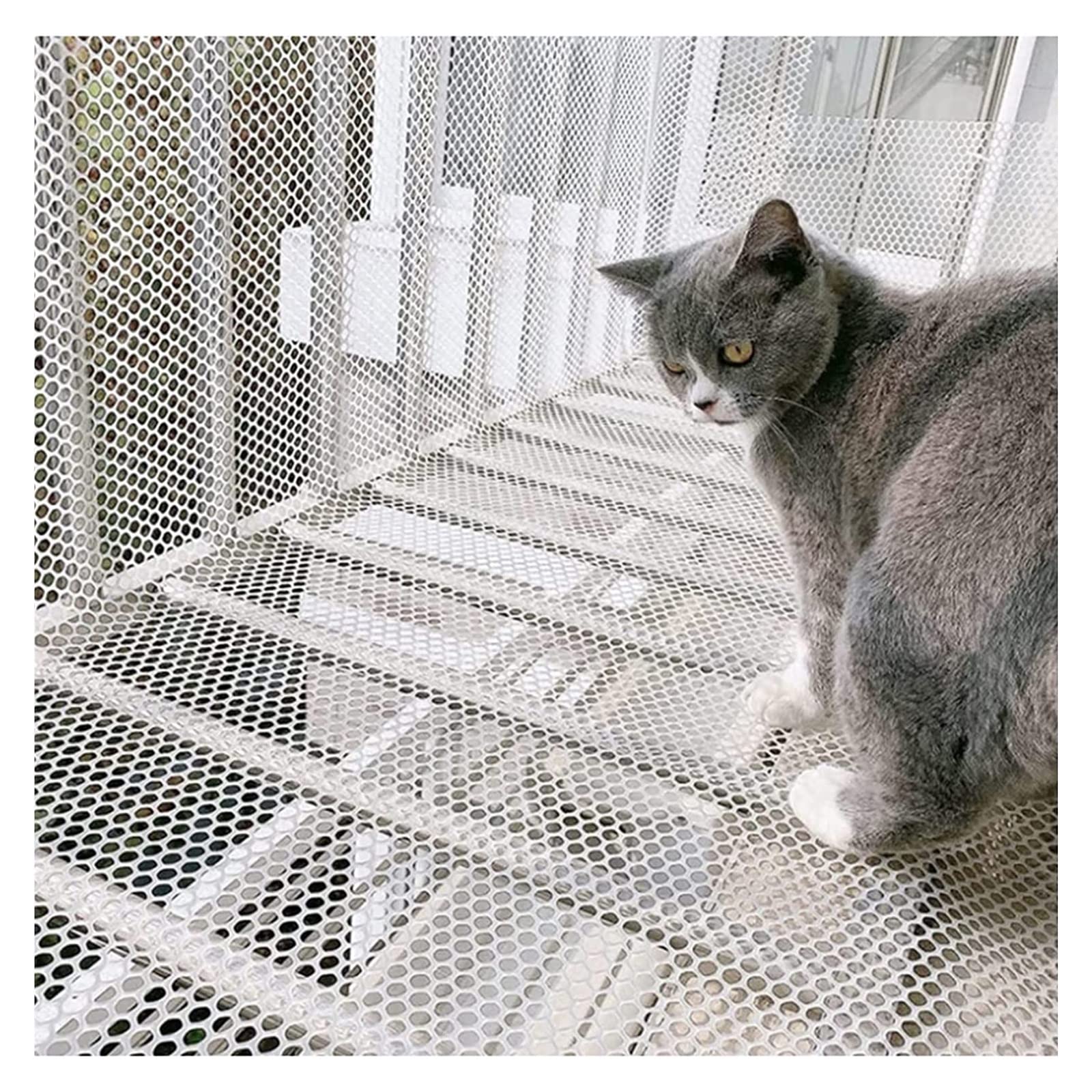 Rollo Malla Enrejado Valla Blanco Plástico Malla De Red Para Aves, Balcón Ligera Malla Protectora Malla Gallinero Malla Para Huerto, Cercado Para Mascotas, Conejos, Ciervos Y Gatos ( Color : Width 50c