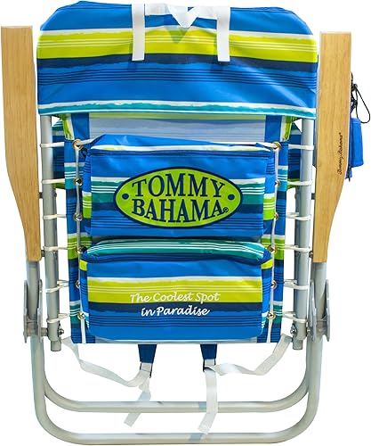 Miniatura 12 de Tommy Bahama Hi-Boy 17" Seat Height 4-Position Lace-Up Suspension Folding Beach Backpack Chair