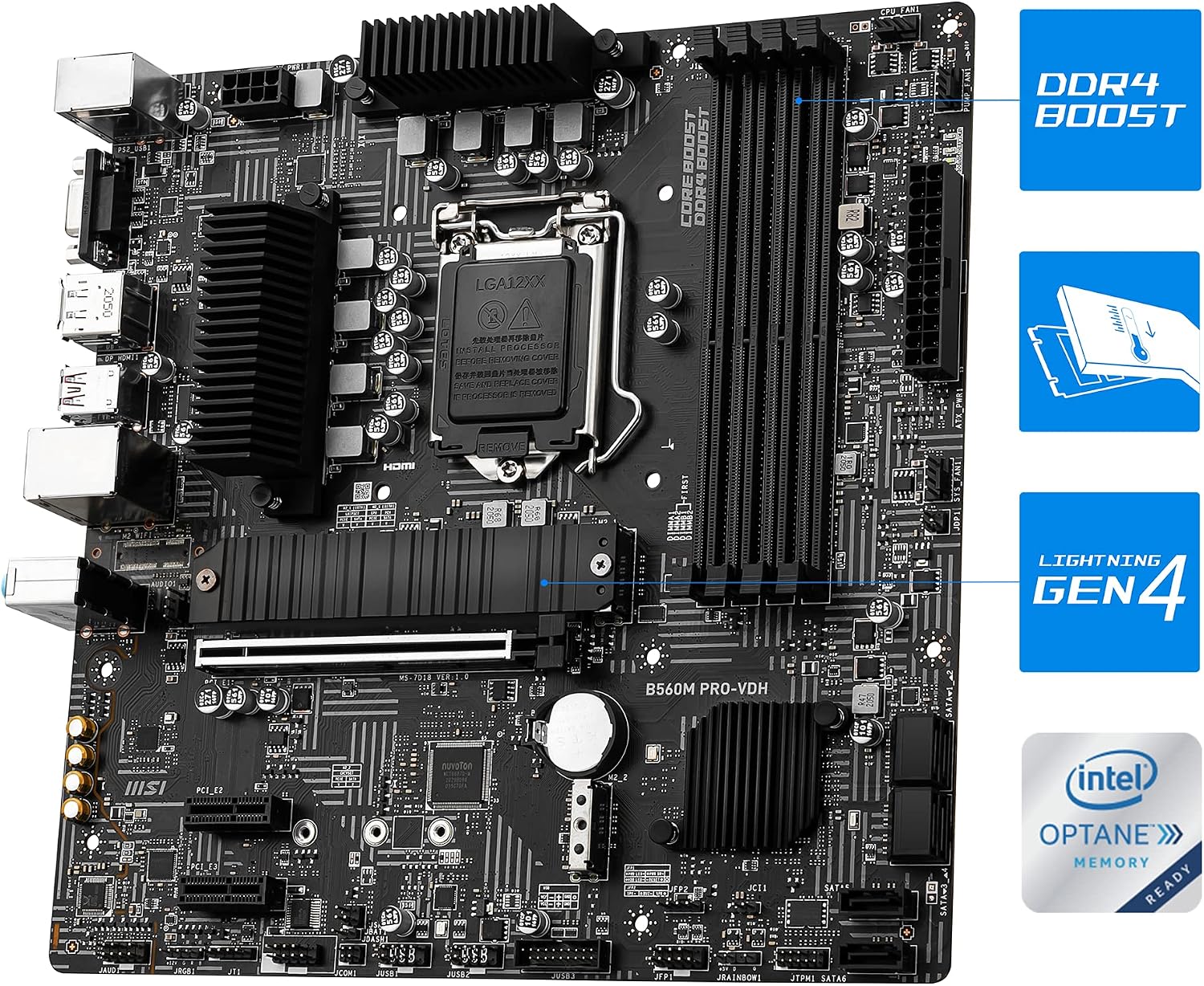 MSI B560M PRO-VDH マザーボード マザーボード B560M PRO-VDH WIFI