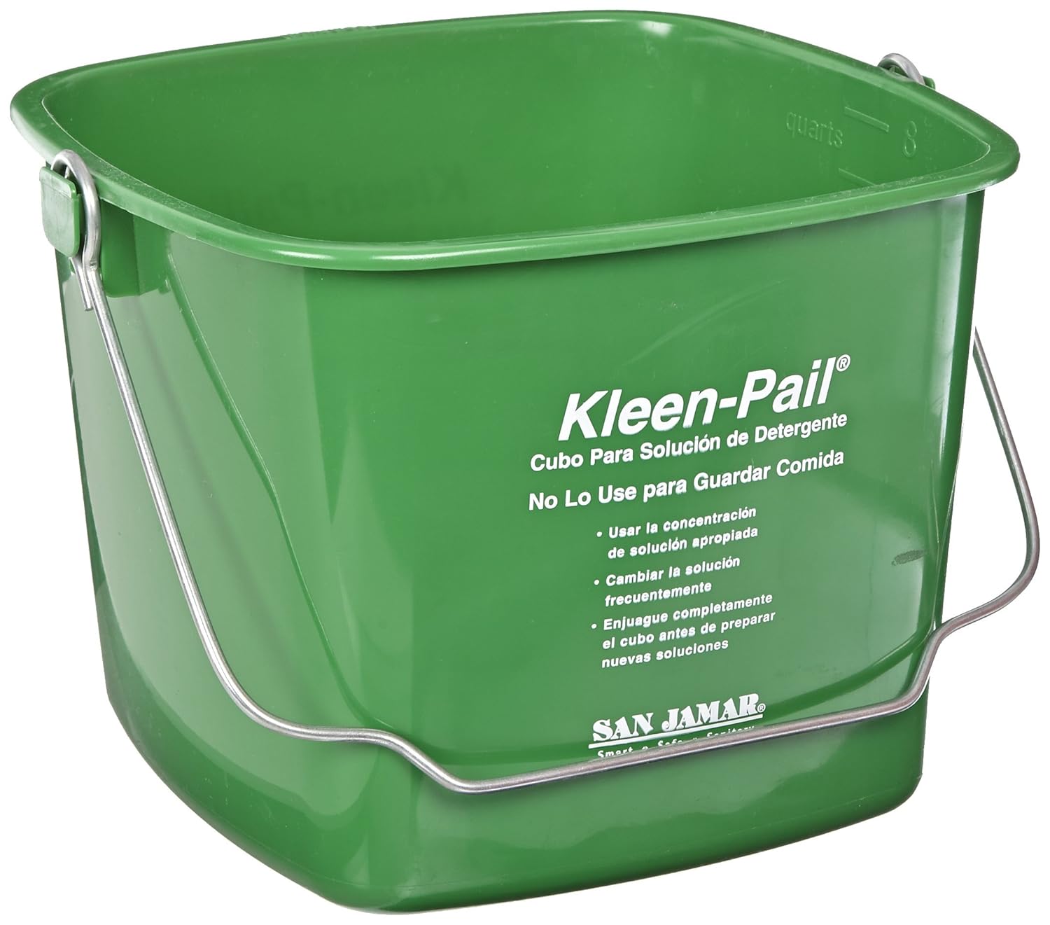 San Jamar Kleen-Pail® Plastic Cleaning Bucket 6 Quarts Red (Pack of 12)