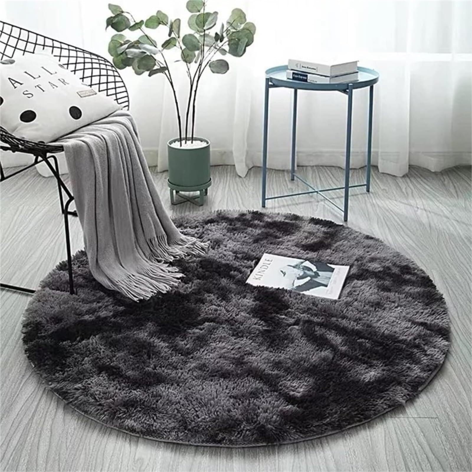 Tapis de bain rond absorbant dégradé tapis entrée lavable antidérapant