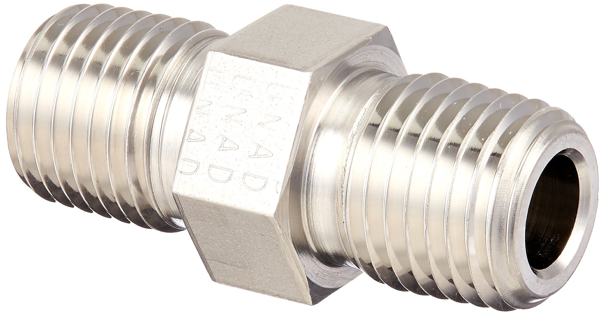 hana！ Parker 4-4 MHN-SS Stainless Steel 316 Pipe Fitting, Hex Nipple, 1