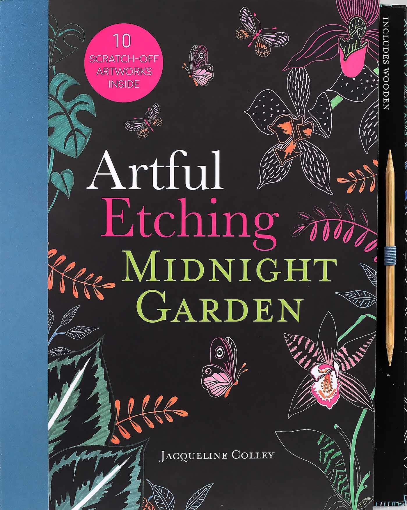Artful Etching: Midnight Garden Paperback – October 30, 2018