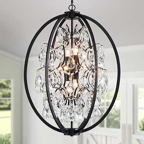 Miniatura 9 de WUZUPS Lámpara de techo colgante de 5 luces, lámpara de techo moderna para dormitorio, pasillo, bar, cocina, baño, 22.6 pulgadas de alto x 19.2