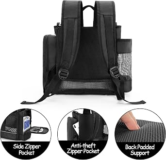 CURMIO Portable Oxygen Concentrator Backpack Compatible with Inogen One, Oxygo, Caire Units, SimplyGo Mini, POC Travel Bag