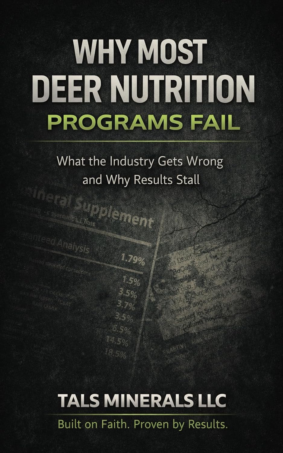 Why Most Deer Nutrition Programs Fail: What the Industry Gets Wrong and Why Results Stall (TALS Deer Nutrition Series Book 3)      Kindle Edition