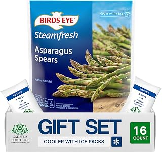 Salutem Vita – Steamable Frozen Asparagus Spears, 8 oz,Gift Set – Pack of 16
