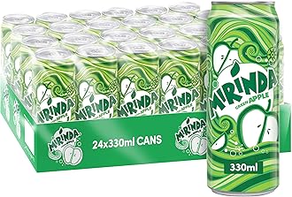 Mirinda Green Apple, Carbonated Soft Drink, Cans, 24 X 330 Ml