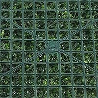 Vista 7 de Paneles de setos artificiales, telón de fondo de pared de vegetación, paneles de plantas de seto topiario, 12 piezas de 23.62 x 15.75 x 1.57
