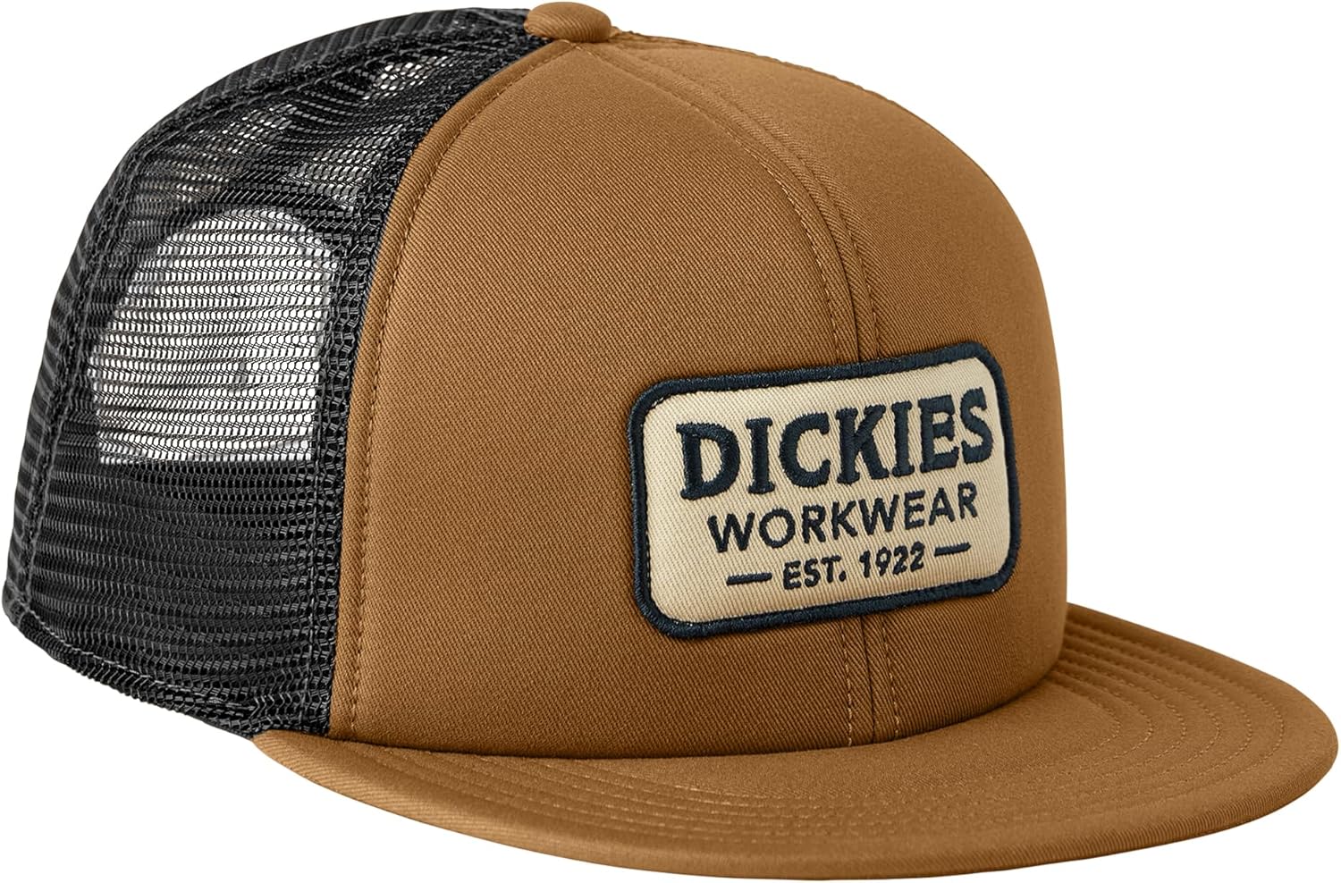 Dickies Men’s Flat Bill Trucker W/Embr Twill Patc