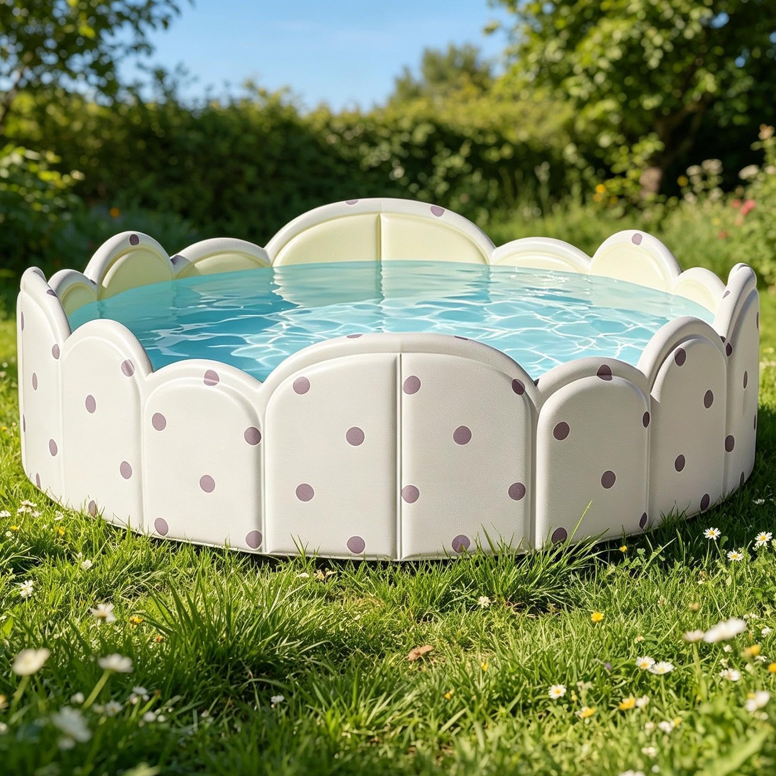 Piscina Plegable para Perros Bañera Plegable Reforzada No Inflable | Pileta Plegable para Mascotas Niños Playa Jardín Exterior Interior Verano Viaje Parque Juego
