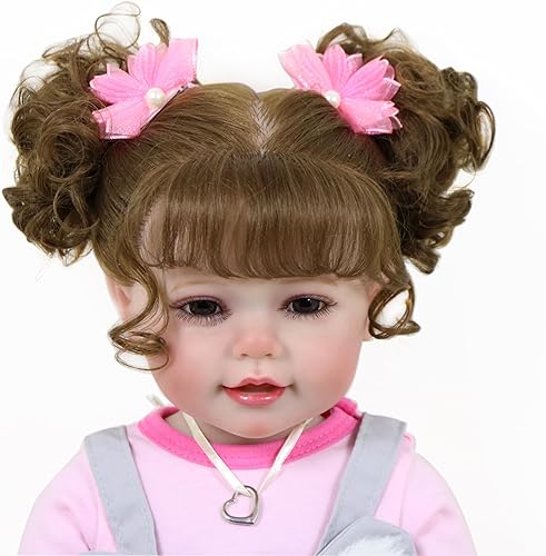 Miniatura 2 de Muñeca de bebé recién nacida realista de 22 pulgadas con koala, muñeca de sonrisas, adorables bebés realistas, vinilo suave completo, incluye