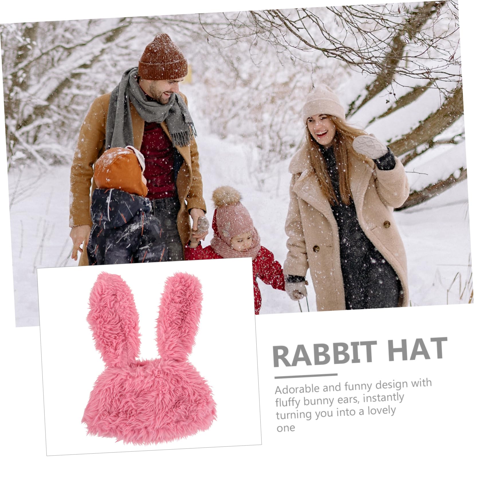 gorro de conejito de orejas largas sombrero de peluche con disfraz de conejito tiara sombreros sombrero de rendimiento de traje de fiesta paseo sombrerería maquillaje ropa