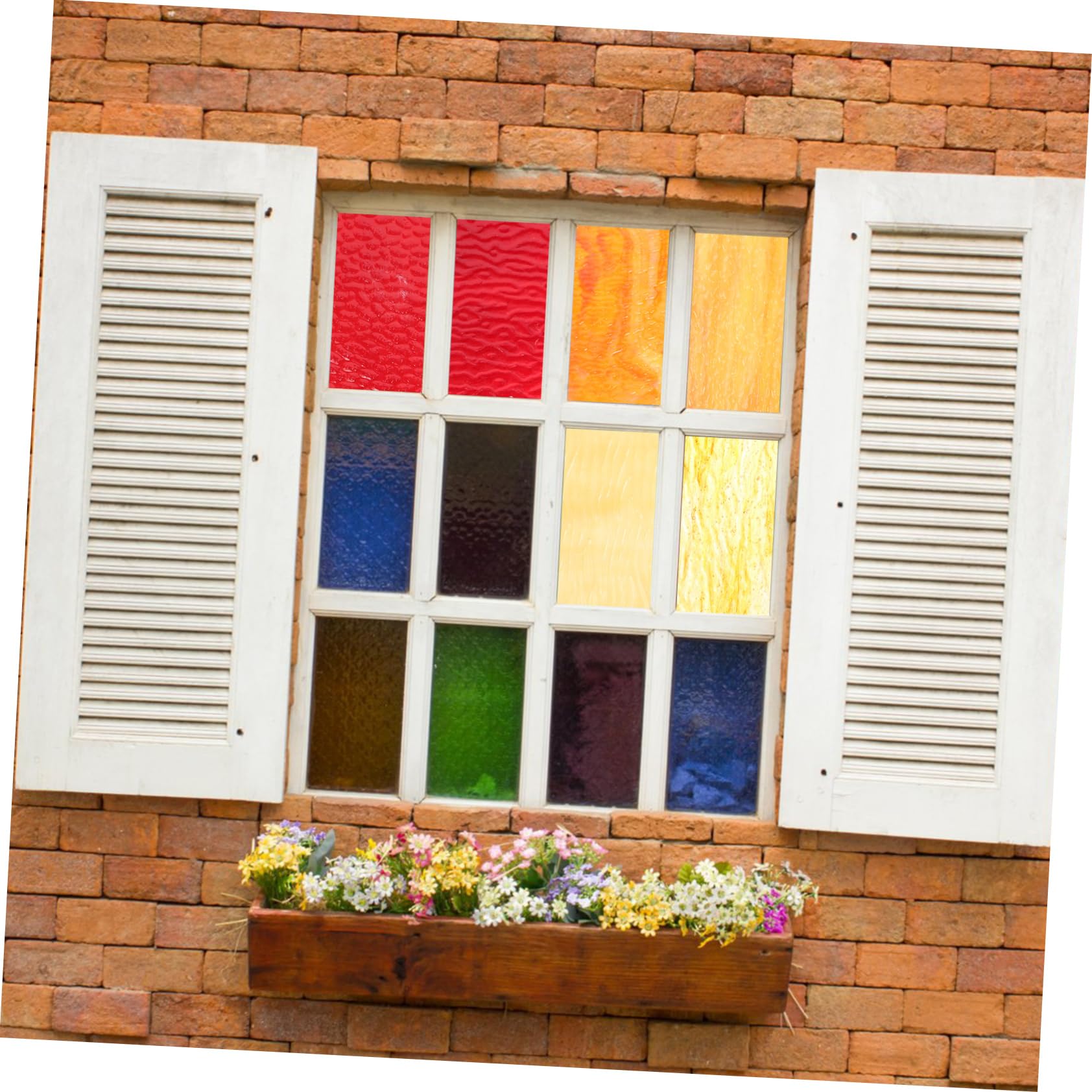 Lastre di Vetro Colorato Effetto Onde 6 Pezzi per Mosaico