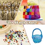 PATIKIL 6mm Bicone Crystal Beads, 200 Pcs Glass Faceted Bicone Beads Loose Spacer Bead for Jewelry Making Bracelet Necklace Earrings Wind Chimes Craft, Clear
