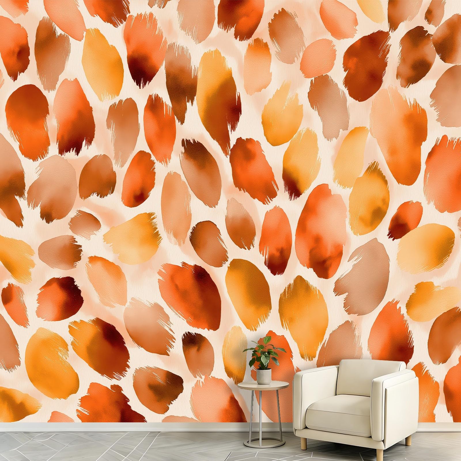 Papier peint panoramique salon imprimé léopard moderne intissé 350x256