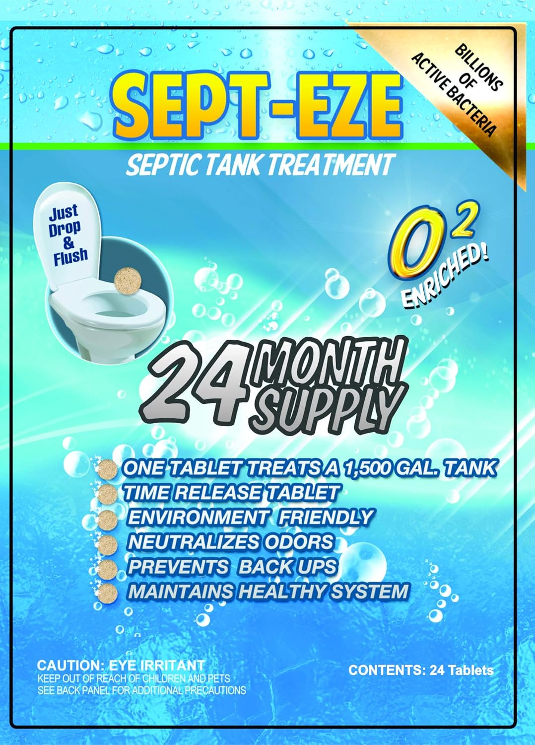Septic Professional Strength Septic Tank Treatment 6-12-24 Month Treatments (24)