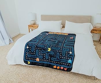 Maze Path Throw Blanket ブランケット Amazon.com: Toynk PAC-Man Classic Maze 45 x 60 Inch Throw Blanket