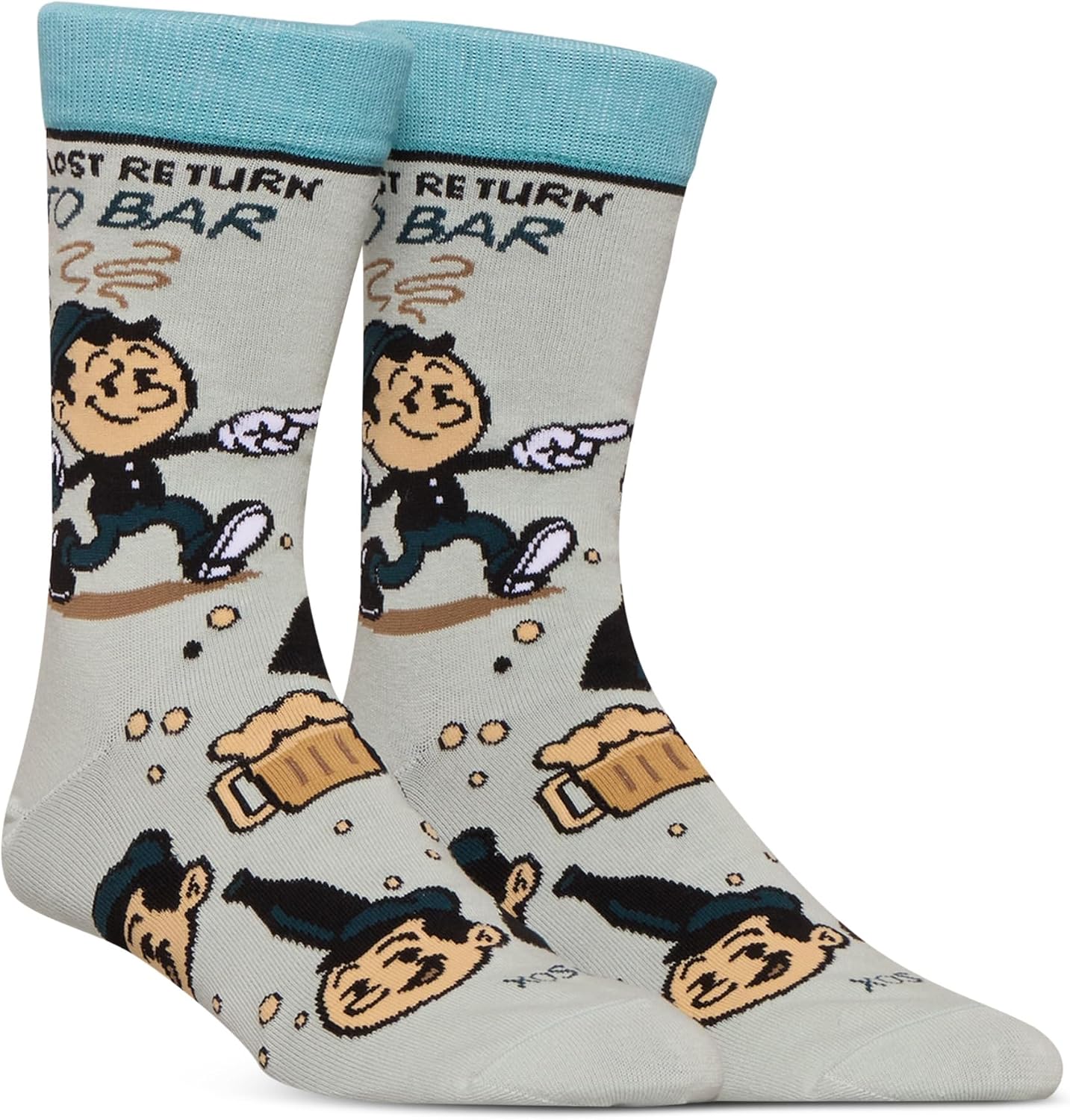 Cool Socks – Funny Dad Graphic Design - Novelty Crew Socks – Men’s Humor - Father Gift Socks