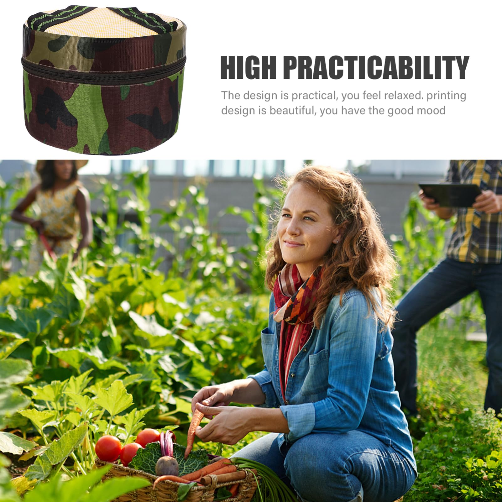 SUPVOX Portable Foam Garden Stool Lightweight Outdoor Camping Footstool for Gardening Weeding Height Durable Easy to Move Random Camouflage Style for Farm Use