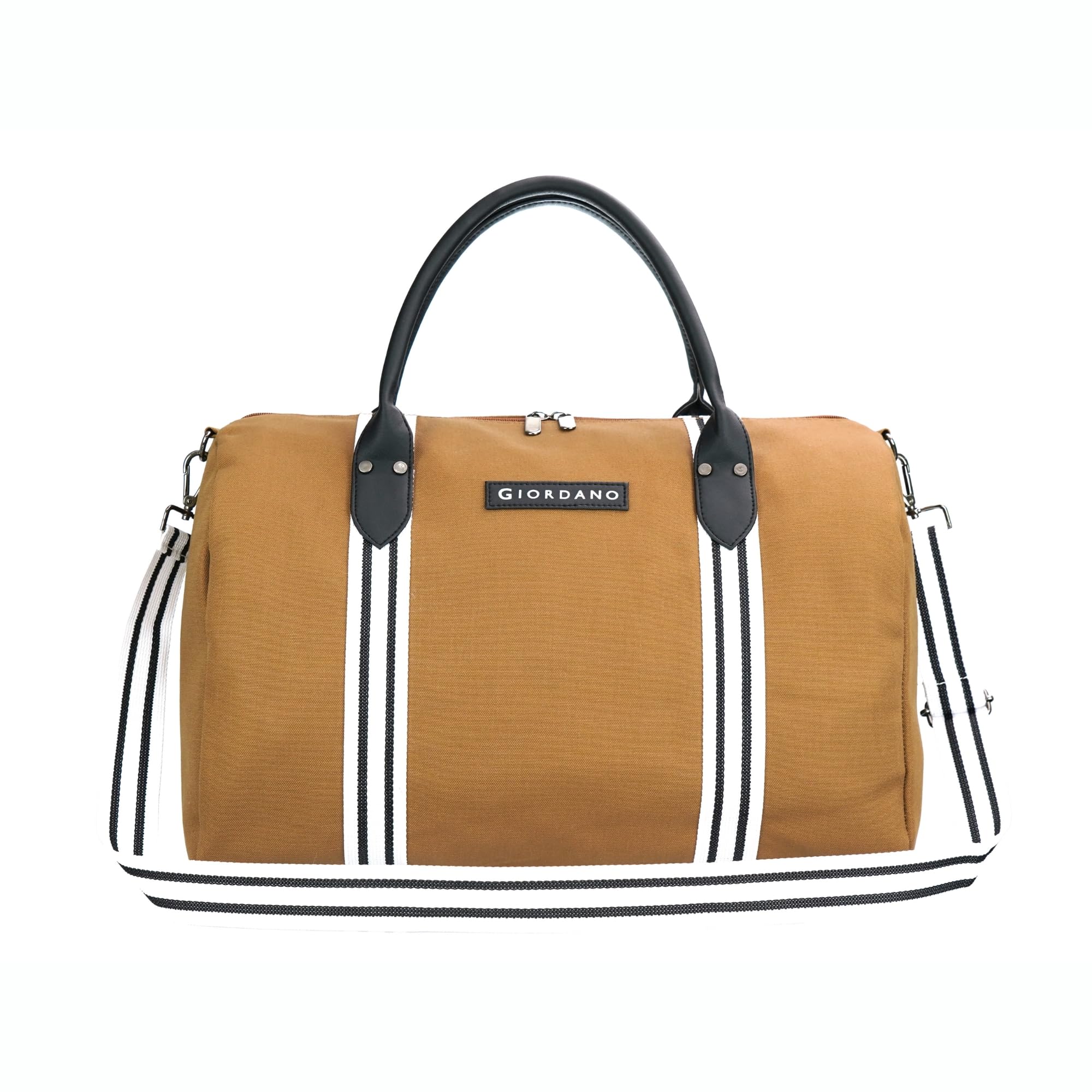 Unisex 36L Large Canvas Duffle Bag | Durable Canvas with Padded PU Handles | Detachable Adjustable Shoulder Strap | Best Duffel Bag for Travel, Gym, Work & Weekend Trips for Men & Women | TAN-image-22