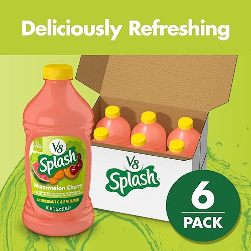 Miniatura 135 de V8 Splash - Bebida con jugo sabor a piña y naranja, botella de 64 fl oz, paquete de 6