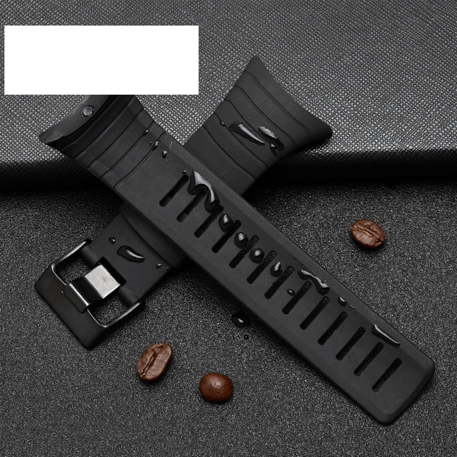 Inteligentny silikonowy pasek do zegarka SUUNTO CORE gumowy pasek na nadgarstek bransoletka 35 mm czarny pasek w zestawie śruby śrubokręt
