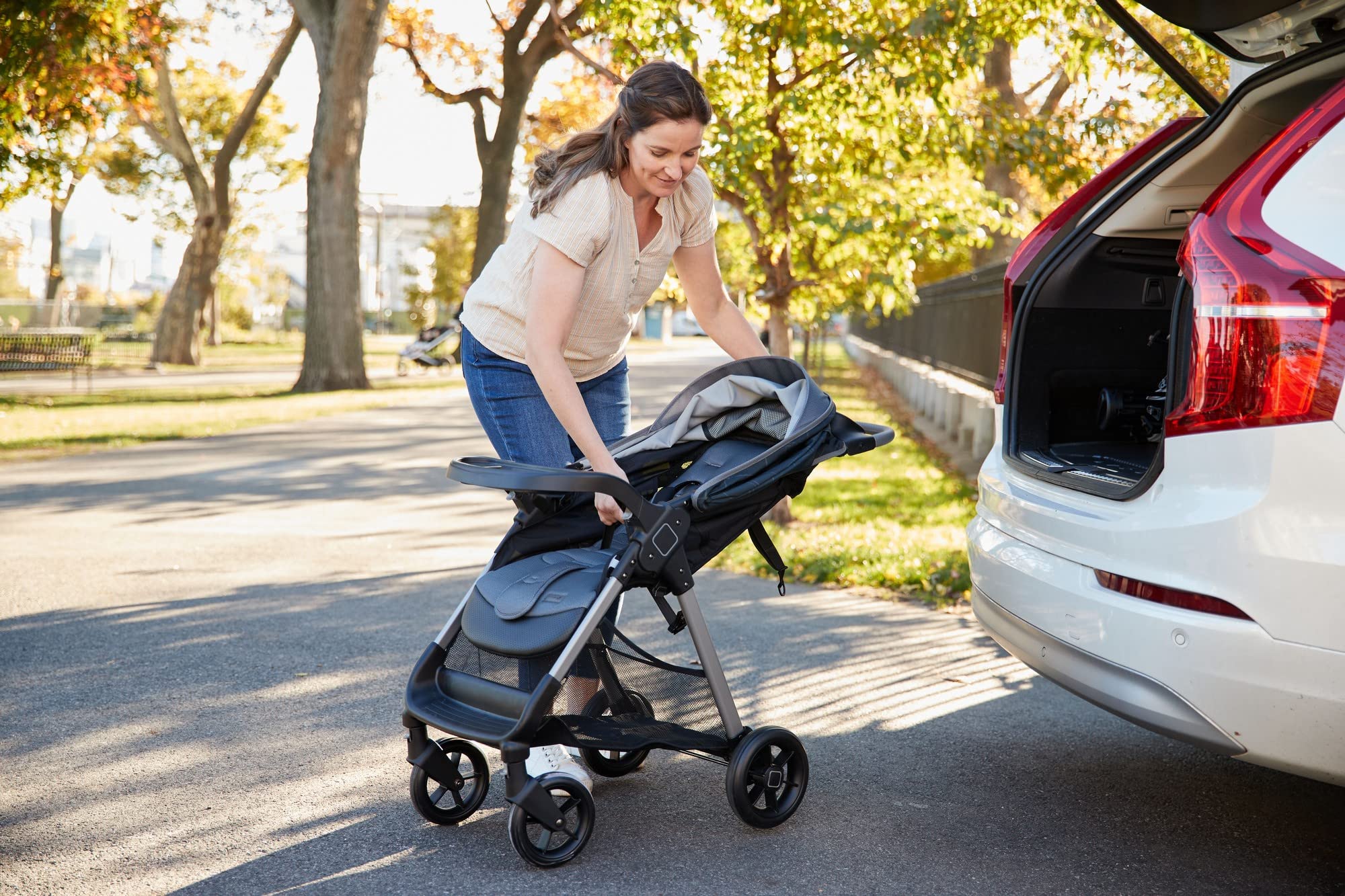 Safety 1st Smooth Ride QCM Travel System, Fast, 1Hand Lift to fold