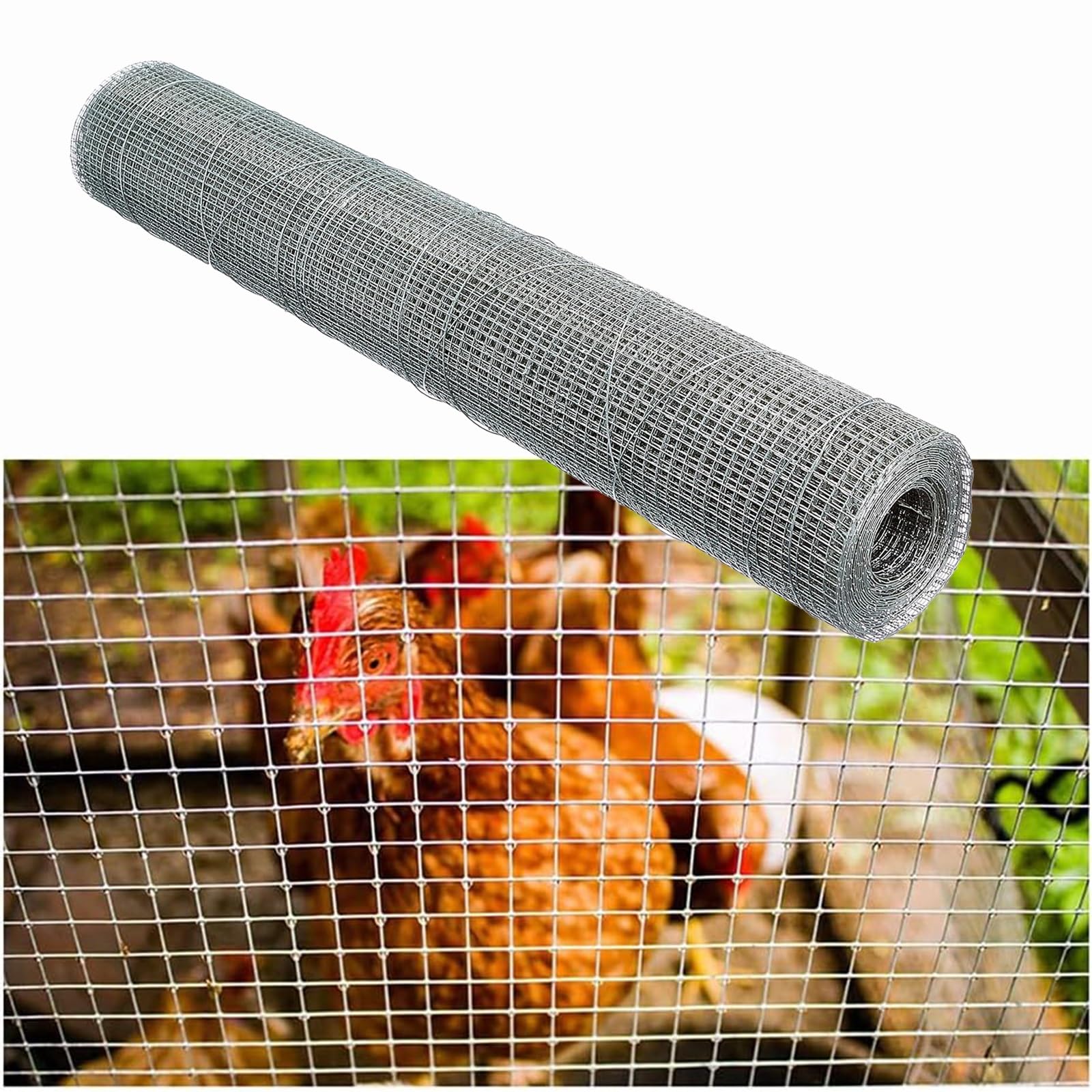 Malla Metalica, Malla Ganadera, Malla Electrosoldada, Malla Gallinero, Malla de Alambre para Roedores, Acero Inoxidable Ratas Prueba Alambre Bloquea el Acceso de Ratones Ardillas Pájaros(Tamaño:0.5mx9